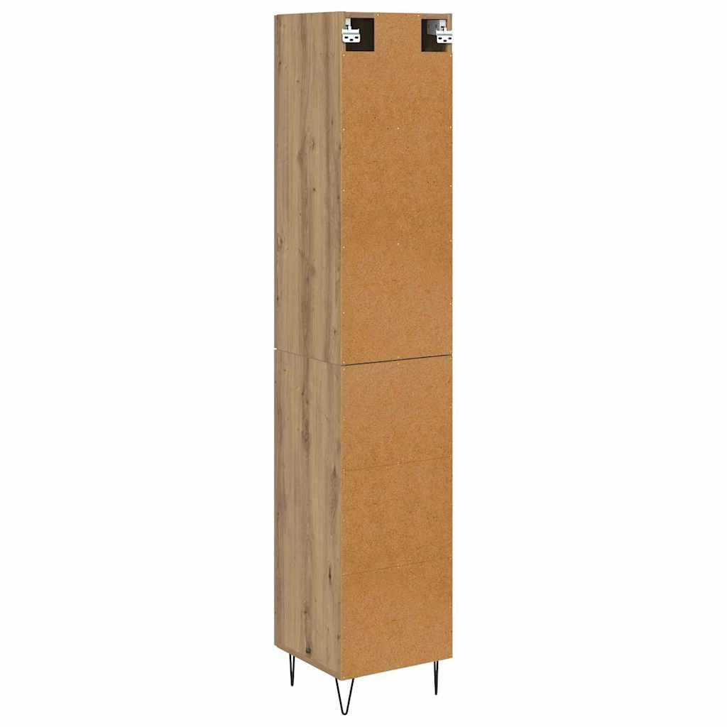 Highboard Artisan Eiken 69,5 x 34 x 180 cm Bewerkt hout