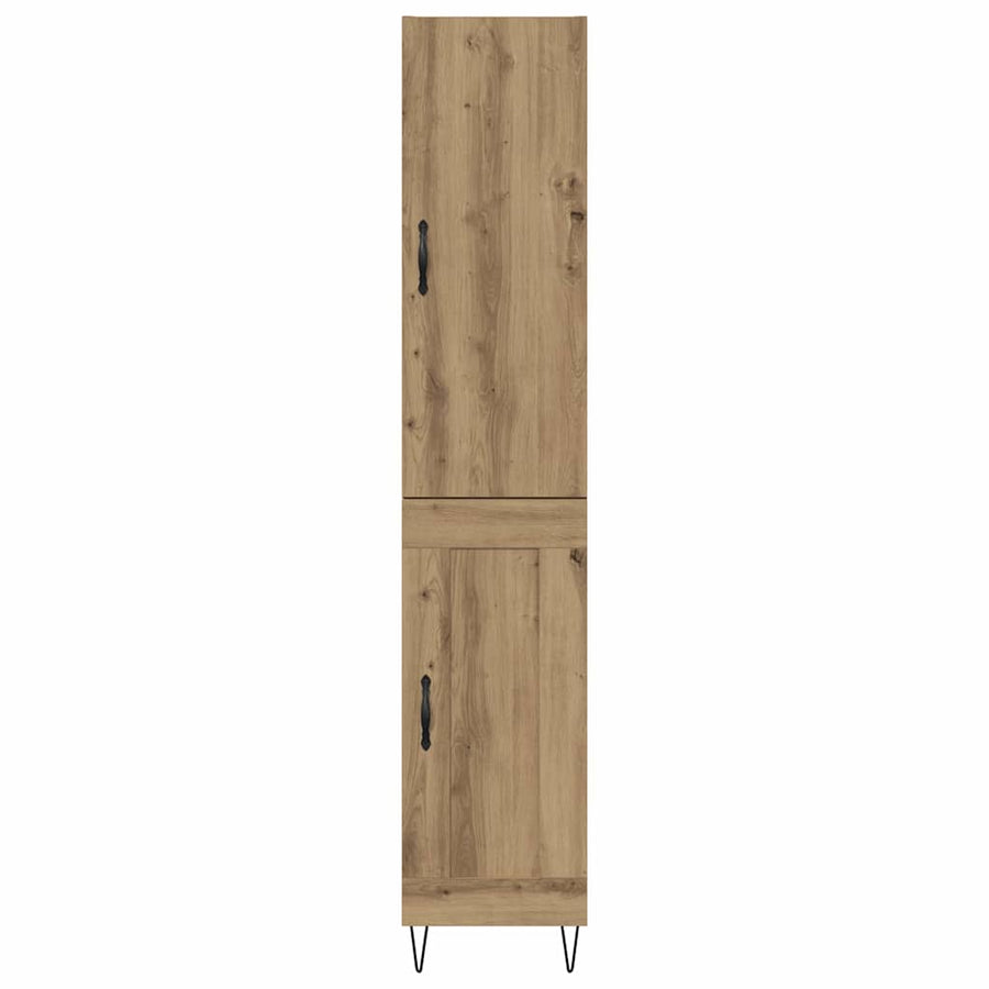 Highboard Artisan Eiken 69,5 x 34 x 180 cm Bewerkt hout