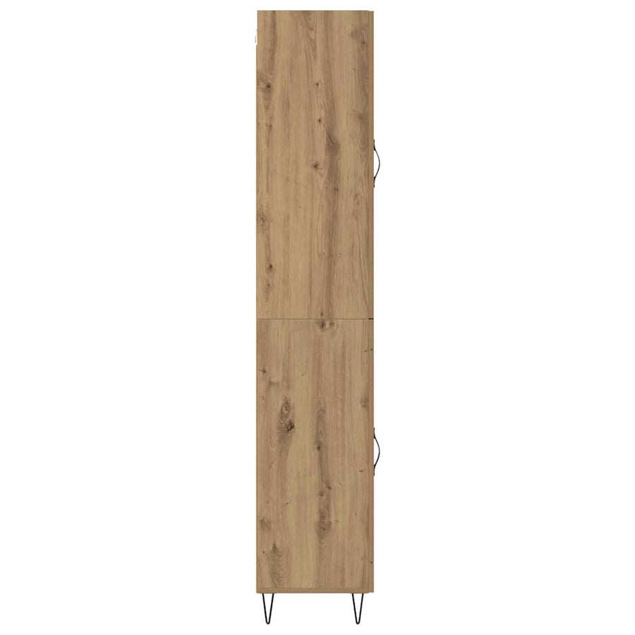 Highboard Artisan Eiken 69,5 x 34 x 180 cm Bewerkt hout