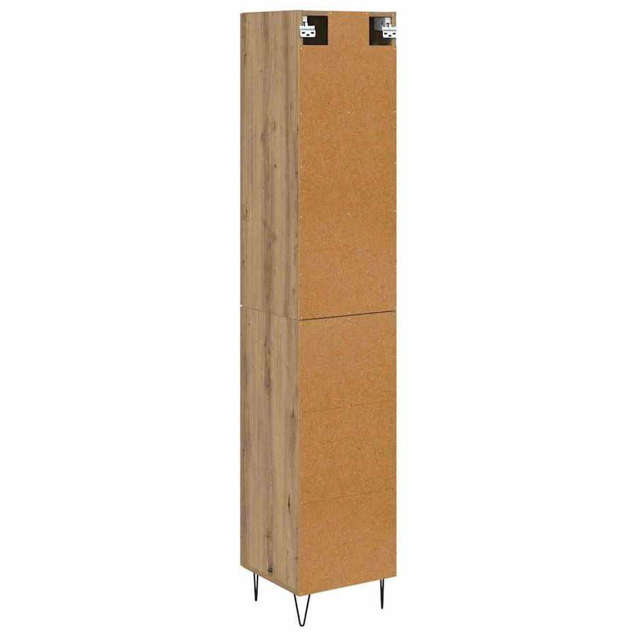Highboard Artisan Eiken 69,5 x 34 x 180 cm Bewerkt hout
