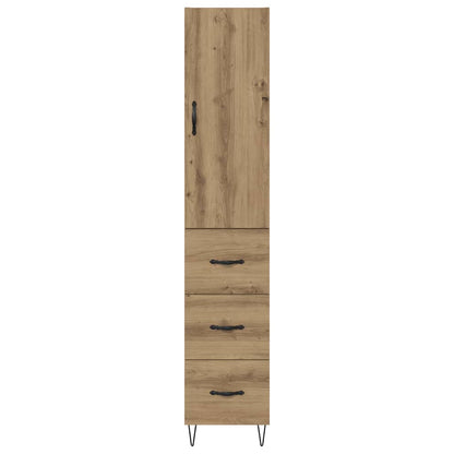 Highboard Artisan Eiken 69,5 x 34 x 180 cm Bewerkt hout