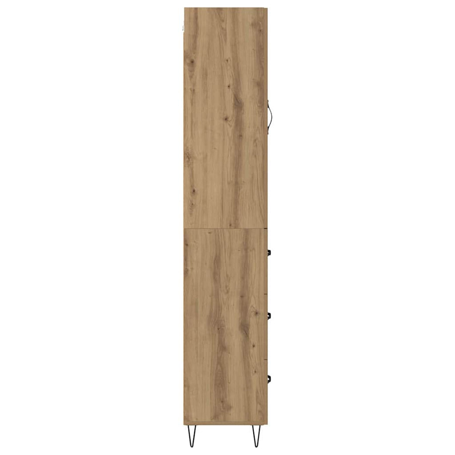 Highboard Artisan Eiken 69,5 x 34 x 180 cm Bewerkt hout