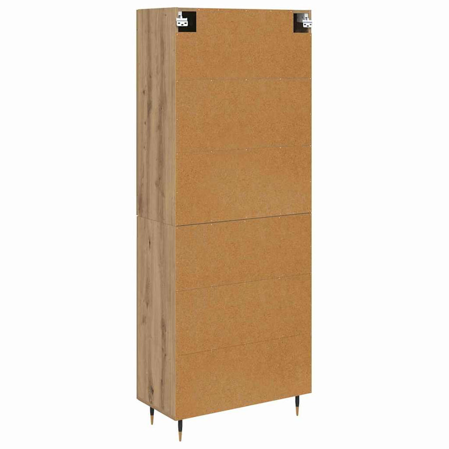 Highboard Artisan Eiken 69,5 x 34 x 90 cm Bewerkt hout