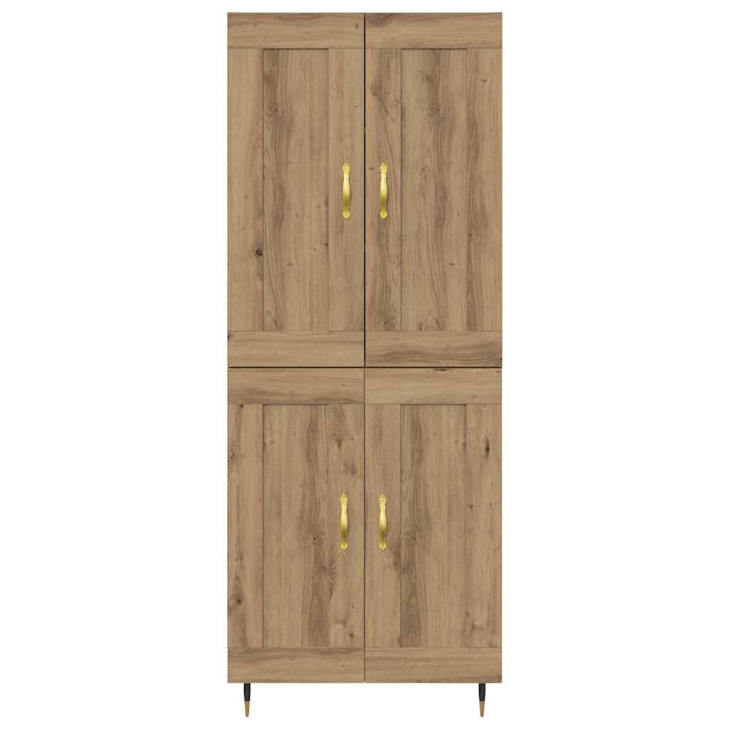 Highboard Artisan Eiken 69,5 x 34 x 180 cm Bewerkt hout