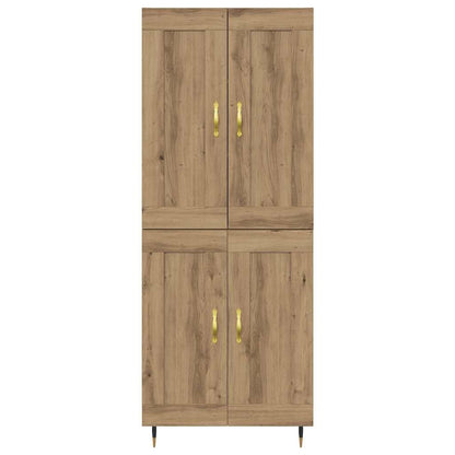 Highboard Artisan Eiken 69,5 x 34 x 180 cm Bewerkt hout