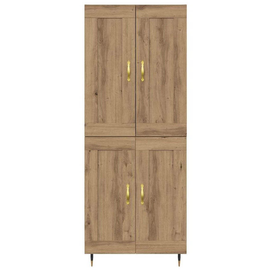 Highboard Artisan Eiken 69,5 x 34 x 90 cm Bewerkt hout