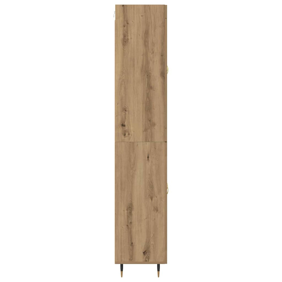 Highboard Artisan Eiken 69,5 x 34 x 90 cm Bewerkt hout