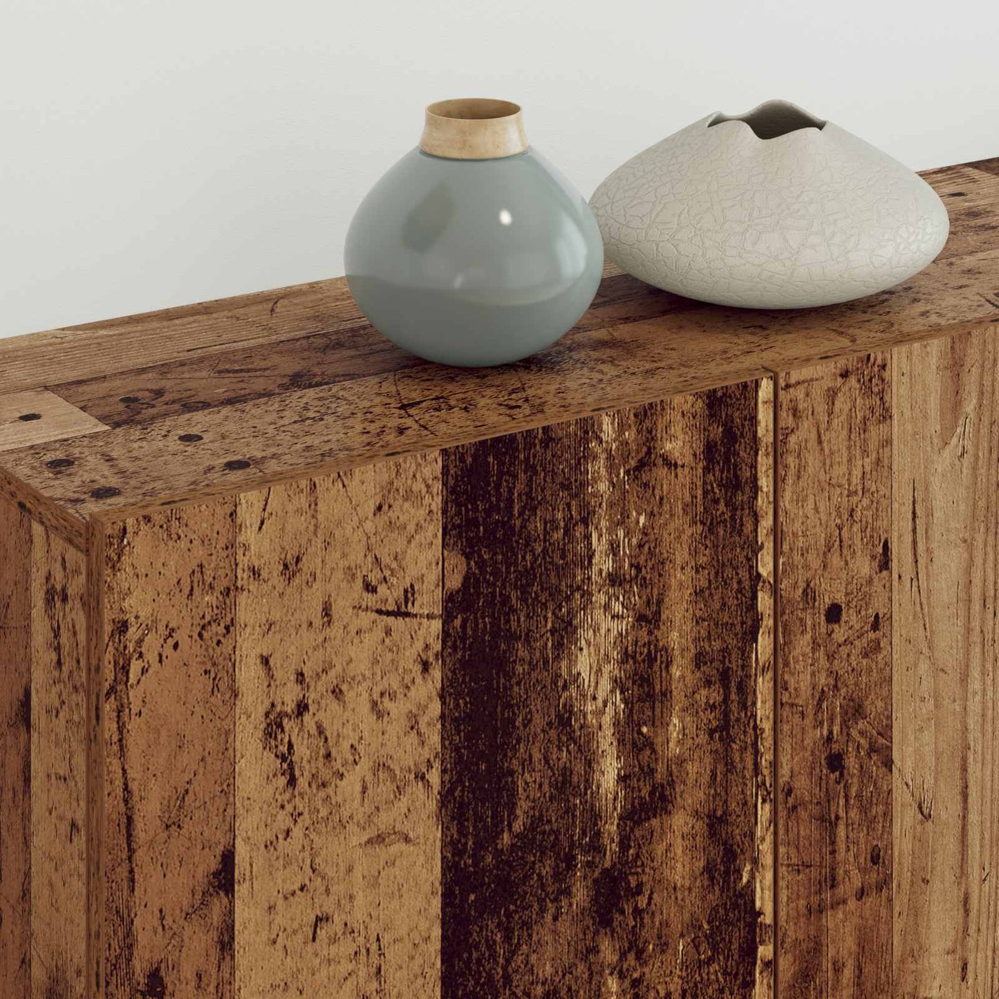 TV-kast Wandgemonteerd 4 pcs Oud Hout Bewerkt hout
