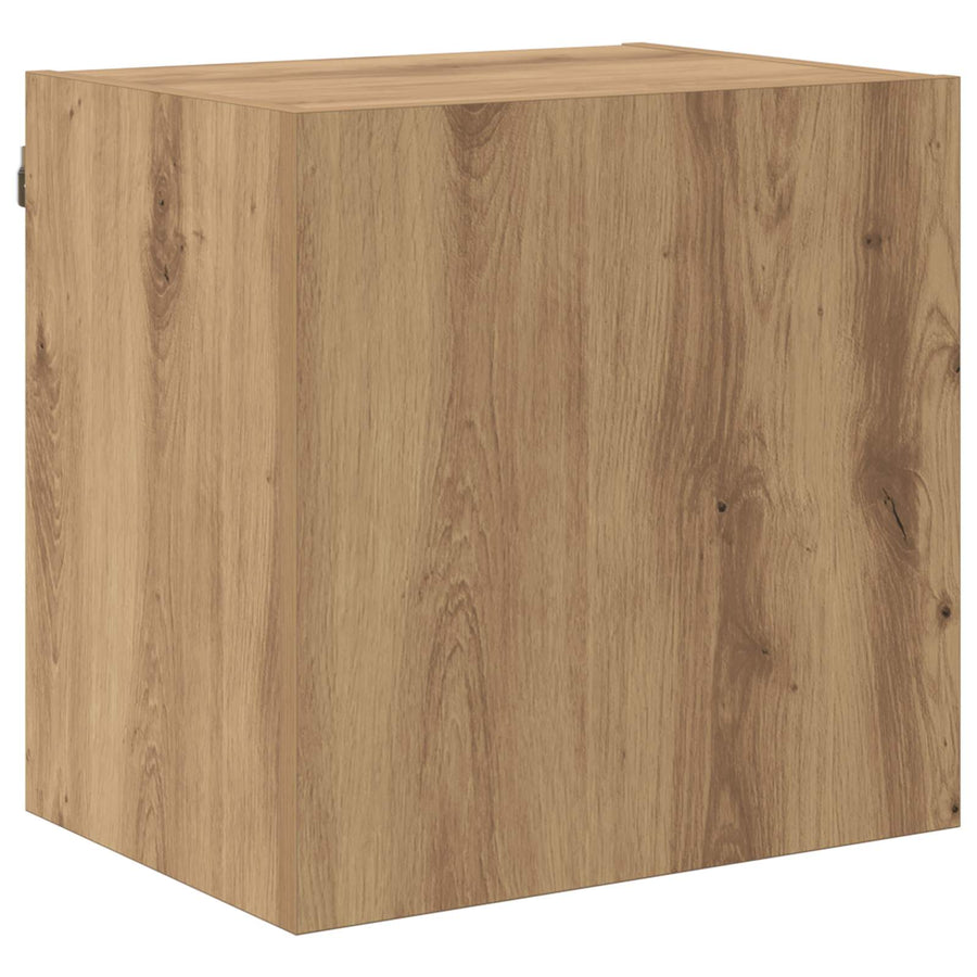 TV-kast Wandgemonteerd 4 pcs Artisan Eiken Bewerkt hout