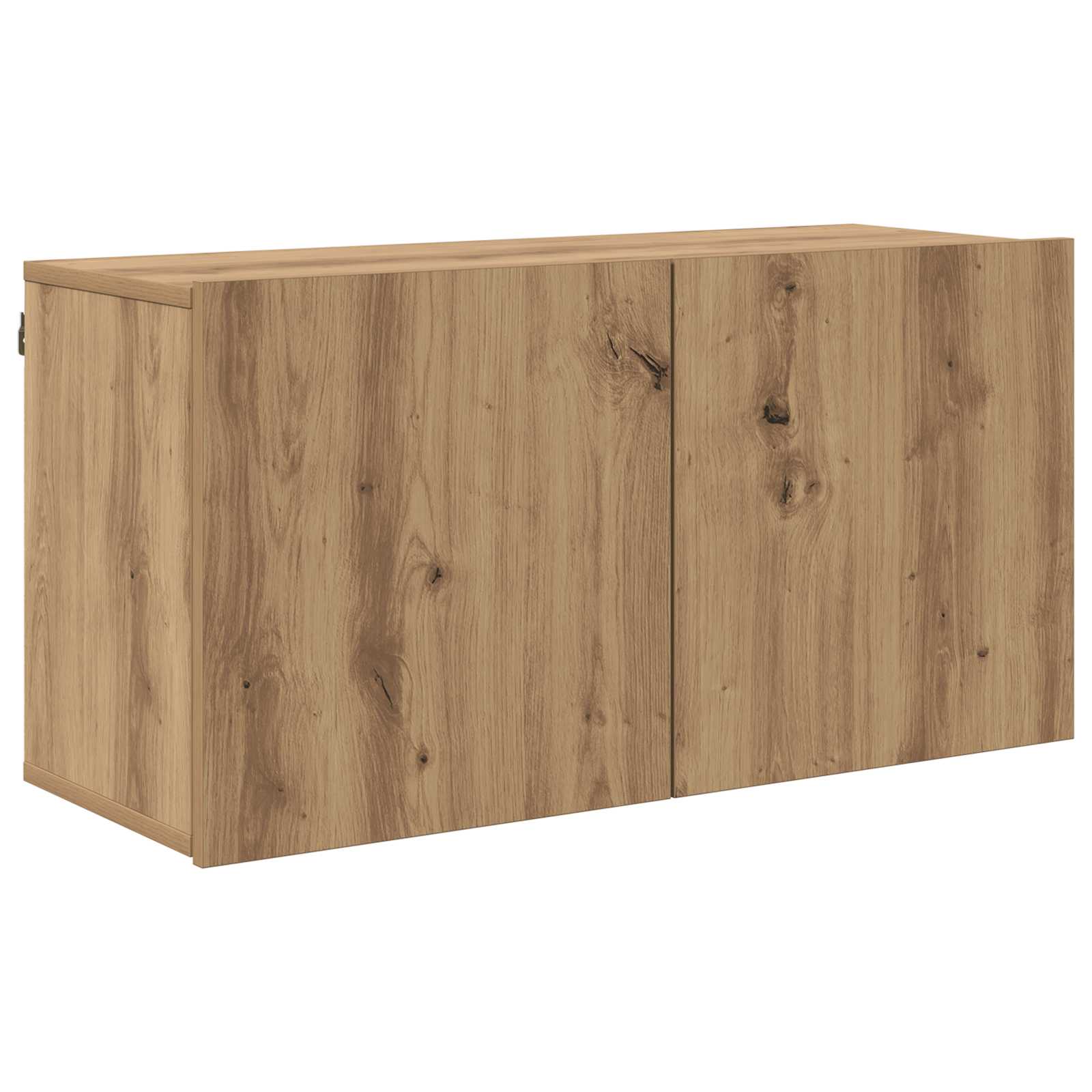 TV-kast Wandgemonteerd 4 pcs Artisan Eiken Bewerkt hout