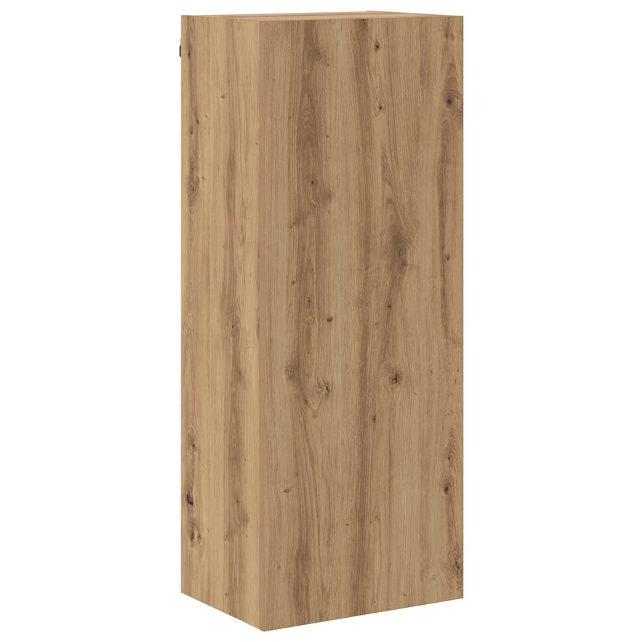 TV-kast Wandgemonteerd 4 pcs Artisan Eiken Bewerkt hout