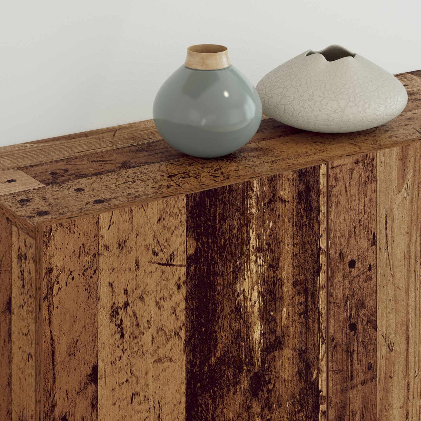 TV-wandmeubel Wandgemonteerd 5 pcs Oud Hout Bewerkt hout
