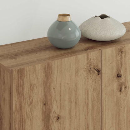 TV-wandmeubel Wandgemonteerd 5 pcs Artisan Eiken Bewerkt hout