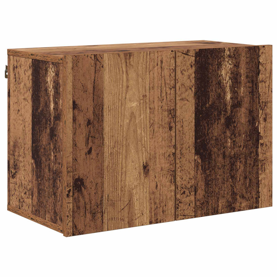 TV-wandmeubel Wandgemonteerd 5 pcs Oud Hout Bewerkt hout