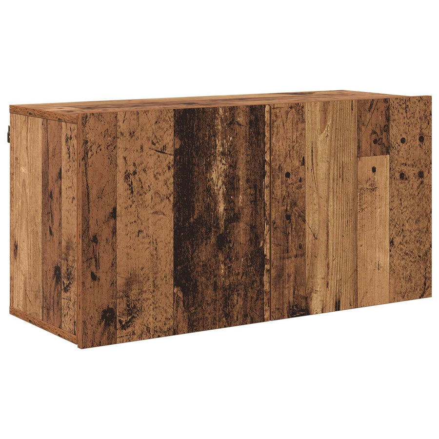 TV-wandmeubel Wandgemonteerd 5 pcs Oud Hout Bewerkt hout
