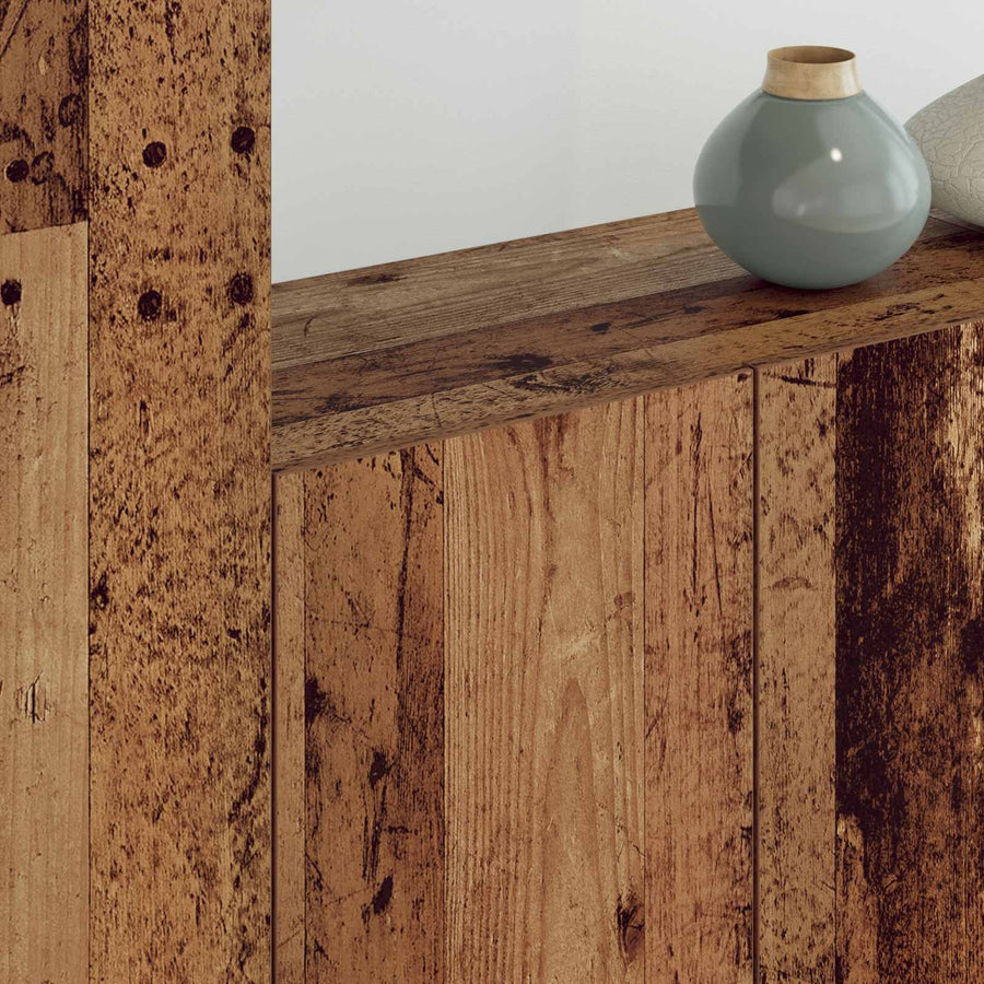 TV-wandmeubel Wandgemonteerd 5 pcs Oud Hout Bewerkt hout