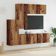 Tv-wandmeubel 102x40.5x30 cm oud hout bewerkt hout