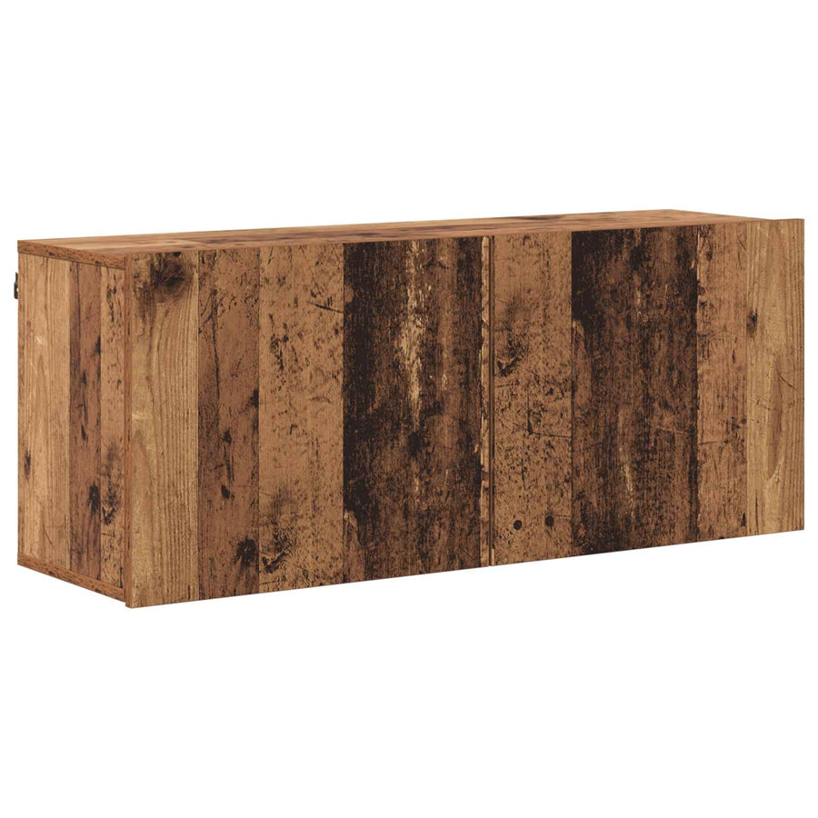 TV-wandmeubel Wandgemonteerd 5 pcs Oud Hout Bewerkt hout
