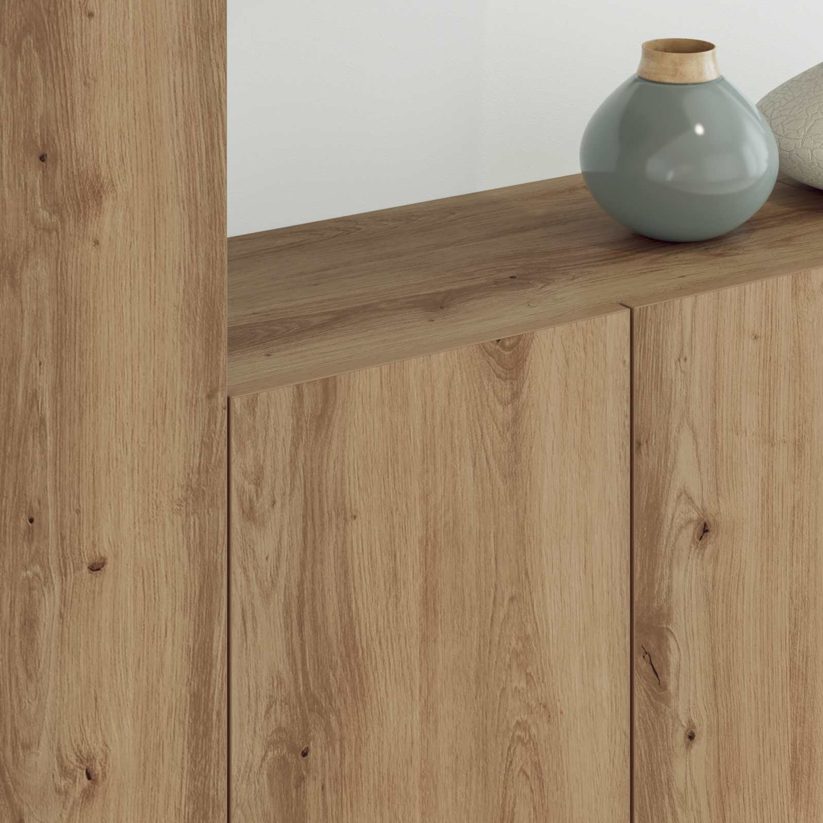 TV-wandmeubel Wandgemonteerd 5 pcs Artisan Eiken Bewerkt hout