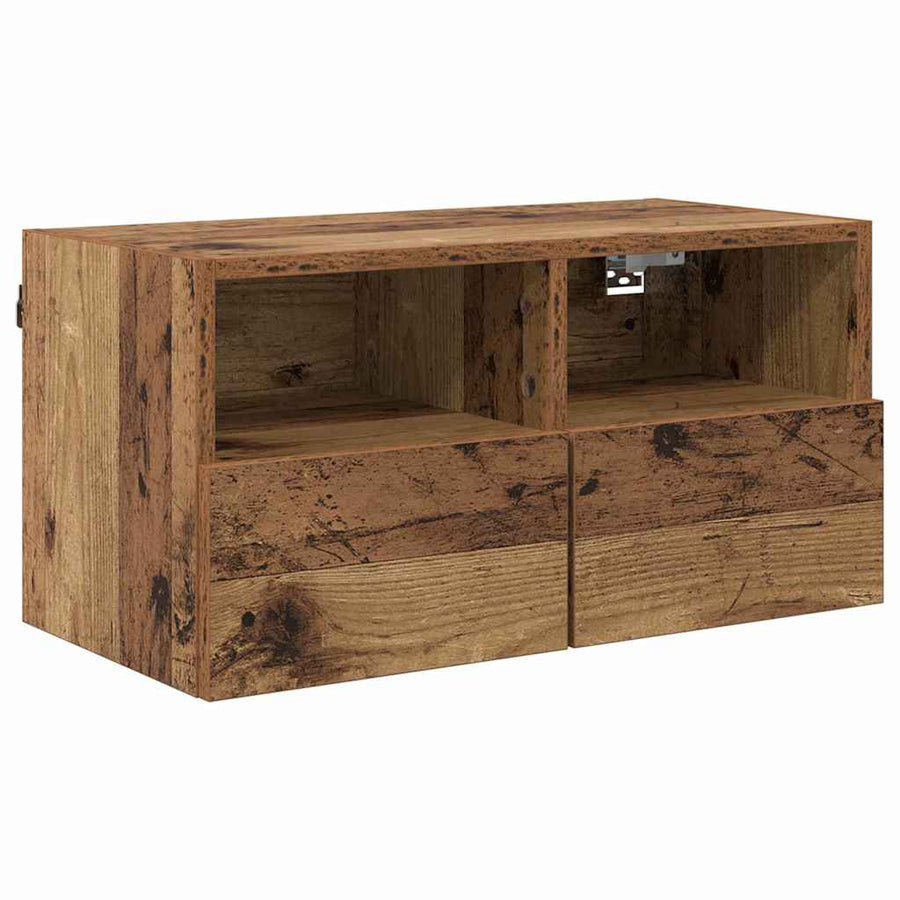 TV Wandmeubels 4 pcs Oud Hout Bewerkt hout
