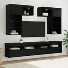 TV Wall Units Wall Mounted 6 Pcs Artisan Oak Engineered Wood