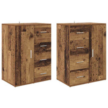 Dressoirs Corona 2 pcs Oud Hout 59 x 39 x 80 cm Bewerkt hout