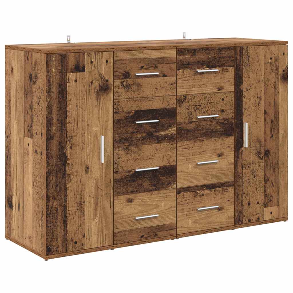Dressoirs Corona 2 pcs Oud Hout 59 x 39 x 80 cm Bewerkt hout