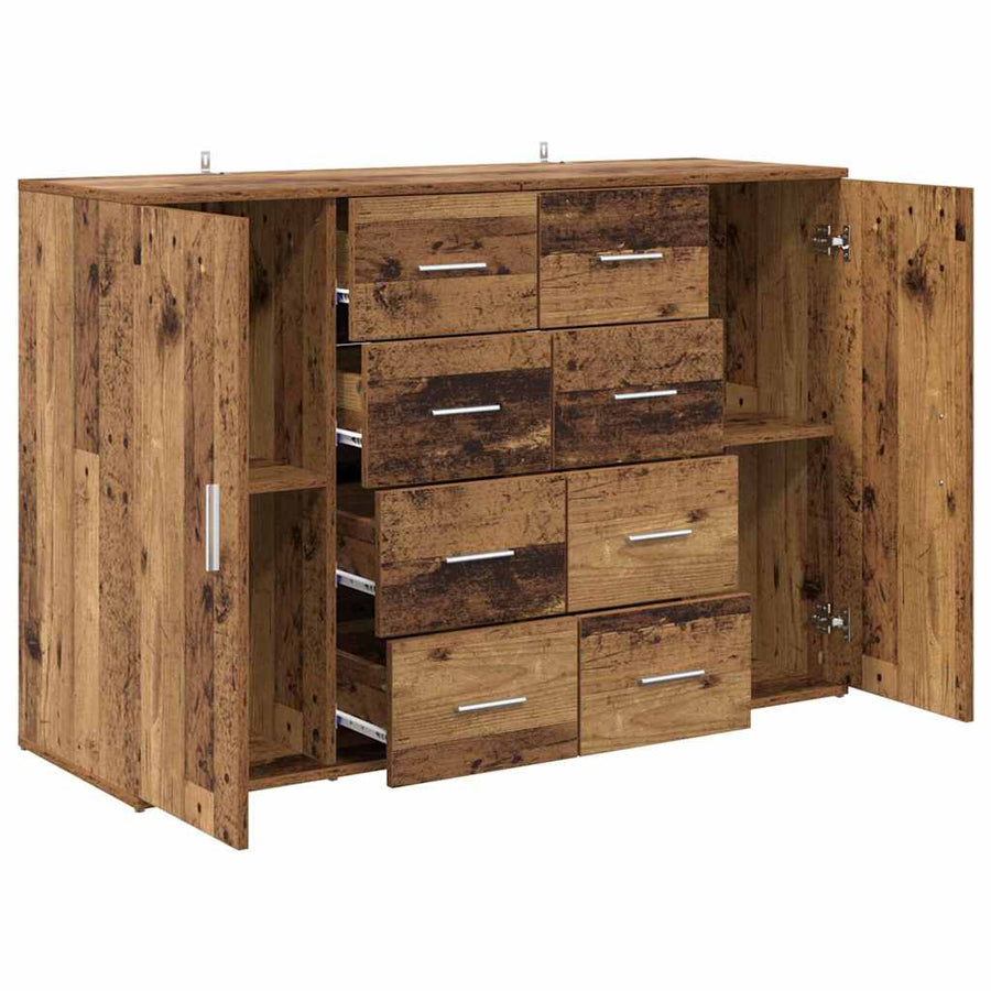 Dressoirs Corona 2 pcs Oud Hout 59 x 39 x 80 cm Bewerkt hout