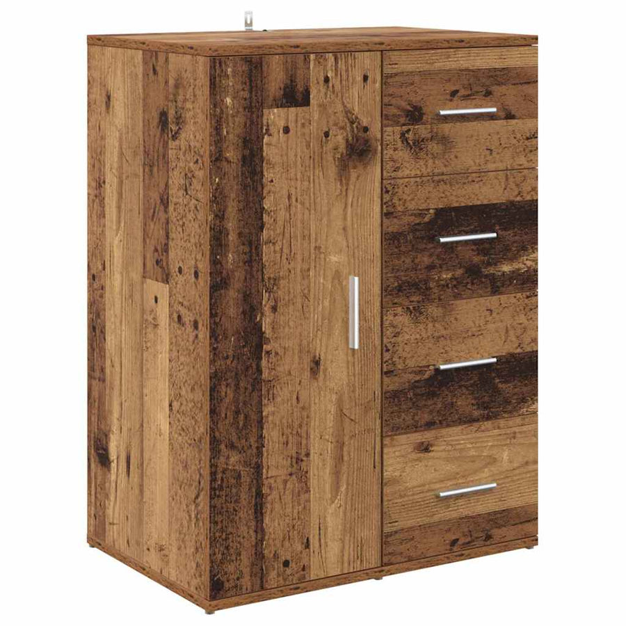 Dressoirs Corona 2 pcs Oud Hout 59 x 39 x 80 cm Bewerkt hout