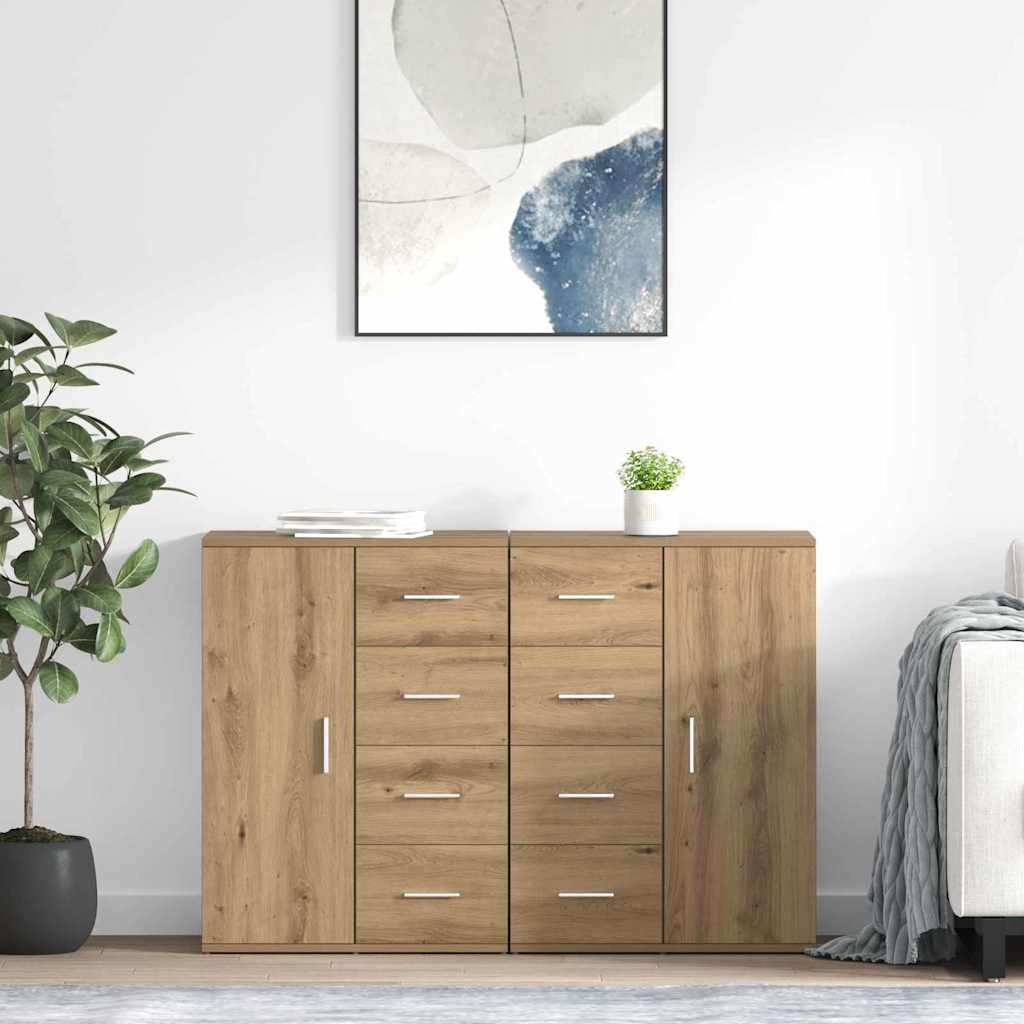 Dressoirs met lade Corona 2 pcs Artisan Eiken 59 x 39 x 80 cm