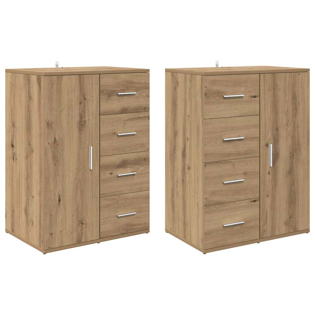 Dressoirs met lade Corona 2 pcs Artisan Eiken 59 x 39 x 80 cm