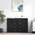 Sideboards Corona 2 pcs Black Oak 59 x 39 x 80 cm Engineered Wood
