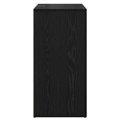 Dressoirs Corona 2 pcs Zwart Eiken 59 x 39 x 80 cm Bewerkt hout