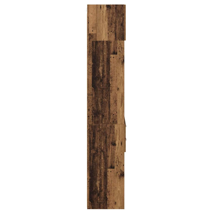 Highboard met lade Oud Hout 50 x 42,5 x 225 cm Bewerkt hout