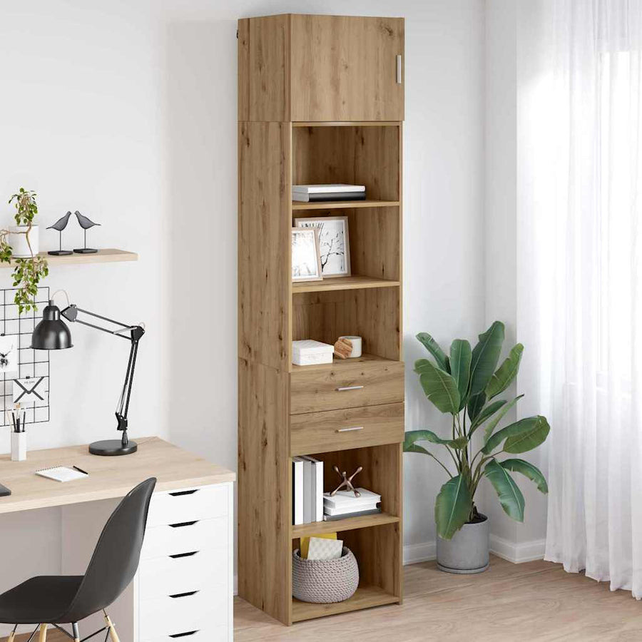 Highboard Artisan Eiken 50 x 42,5 x 225 cm Bewerkt hout