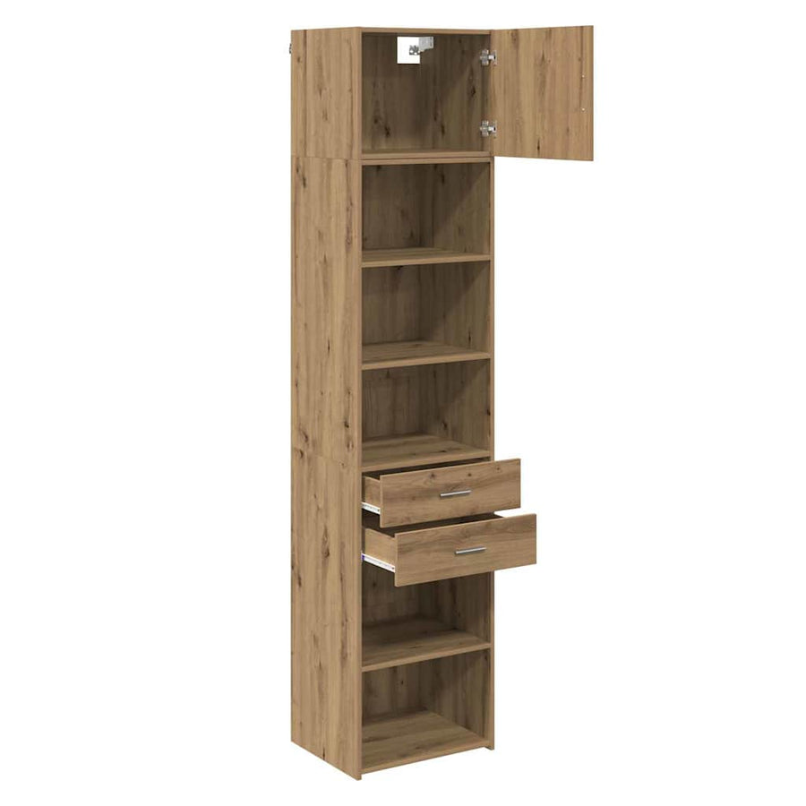 Highboard Artisan Eiken 50 x 42,5 x 225 cm Bewerkt hout