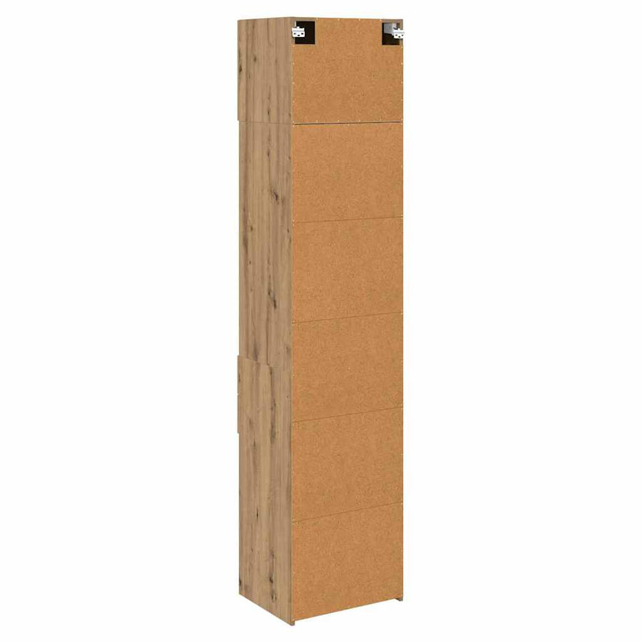 Highboard Artisan Eiken 50 x 42,5 x 225 cm Bewerkt hout