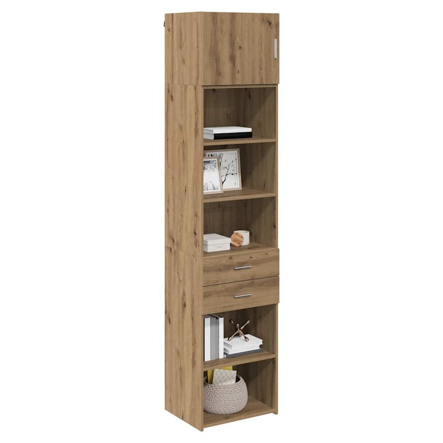 Highboard Artisan Eiken 50 x 42,5 x 225 cm Bewerkt hout