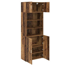 Opbergkast Oud Hout 80 x 42,5 x 225 cm Bewerkt hout