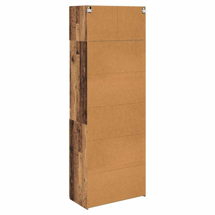 Opbergkast Oud Hout 80 x 42,5 x 225 cm Bewerkt hout