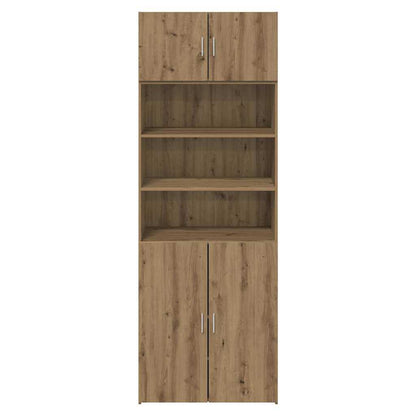 Opbergkast Artisan Eiken 80 X 42,5 X 225 Cm Bewerkt Hout