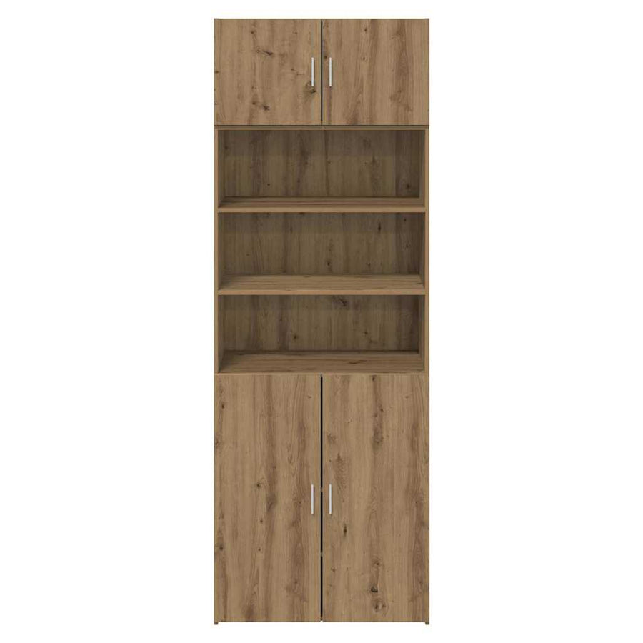 Opbergkast Artisan Eiken 80 X 42,5 X 225 Cm Bewerkt Hout
