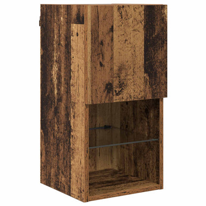 TV Wandkasten 4 pcs Oud Hout 30,5 x 30 x 60 cm Bewerkt hout