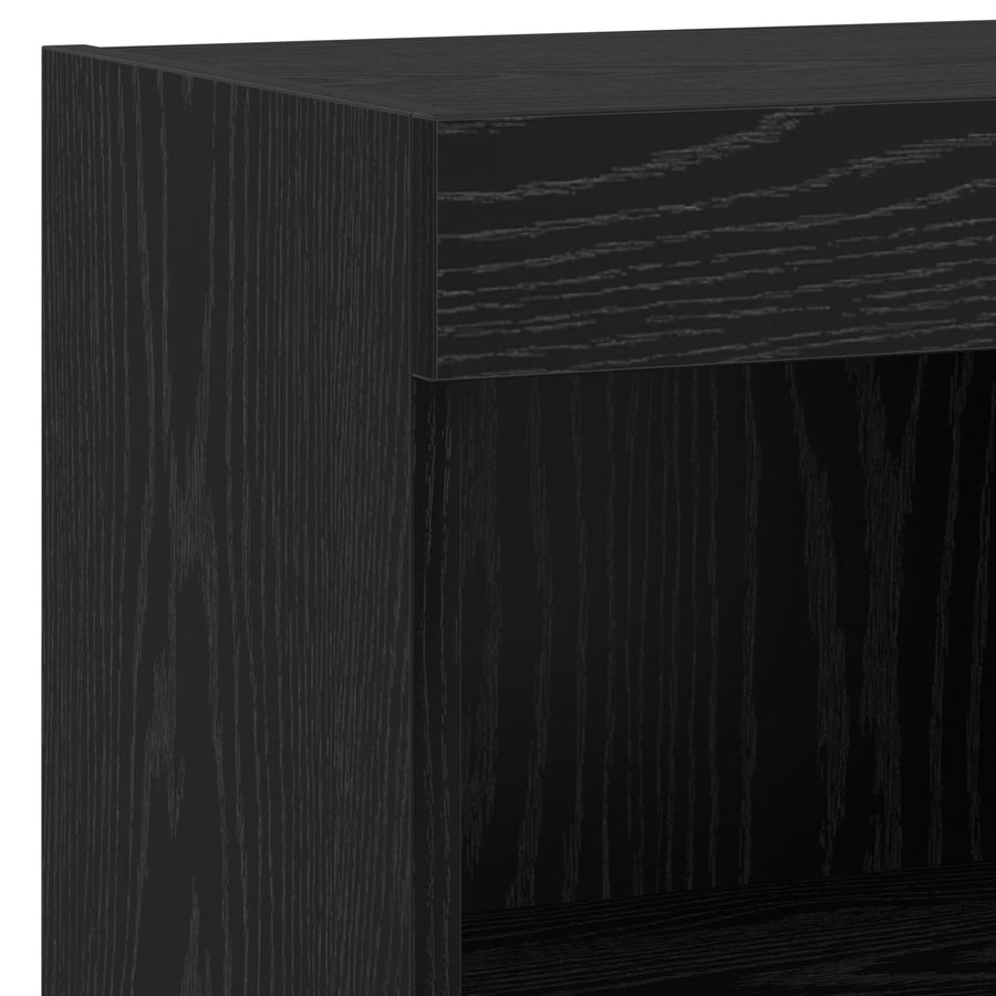 TV Wandkasten 4 pcs Zwart Eiken 30,5 x 30 x 60 cm Bewerkt hout