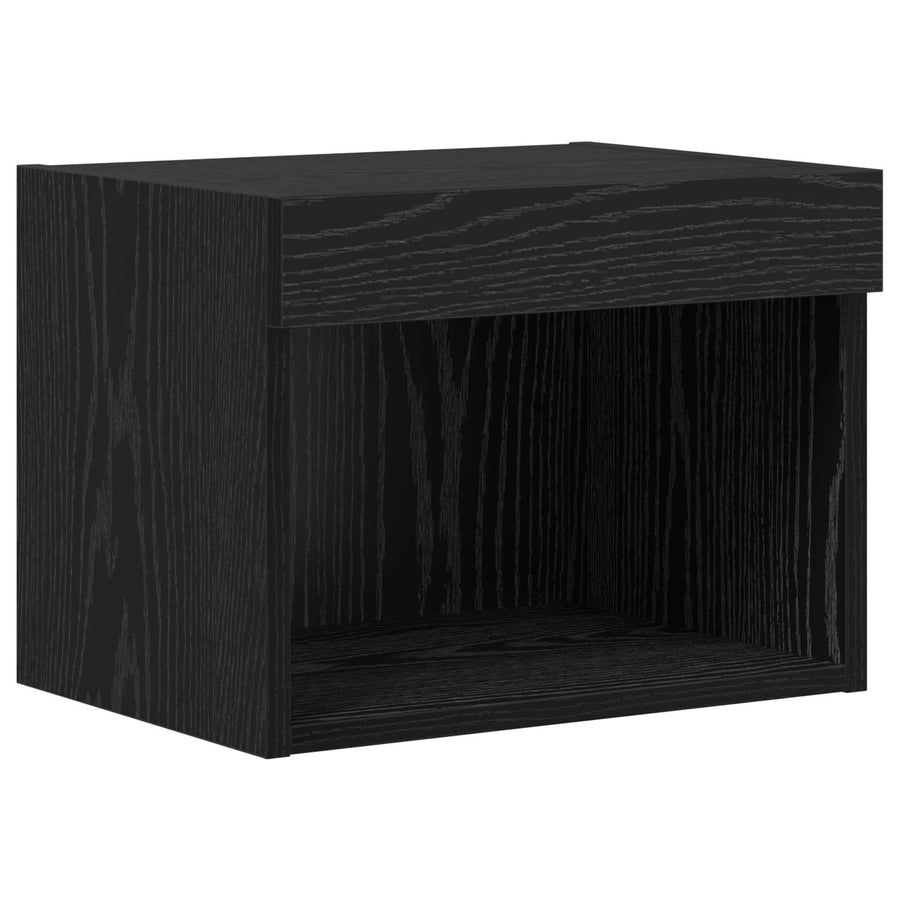 TV Wandkasten 4 pcs Zwart Eiken 30,5 x 30 x 60 cm Bewerkt hout
