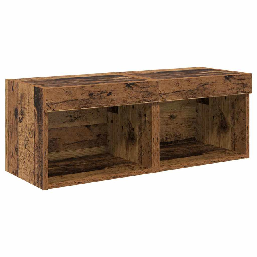 TV Wandmeubels 8 pcs Oudhout Bewerkt hout