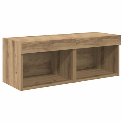 TV Wandmeubels 8 pcs Artisan Eiken Bewerkt hout