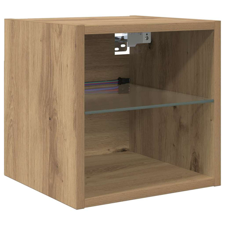TV Wandmeubels 8 pcs Artisan Eiken Bewerkt hout