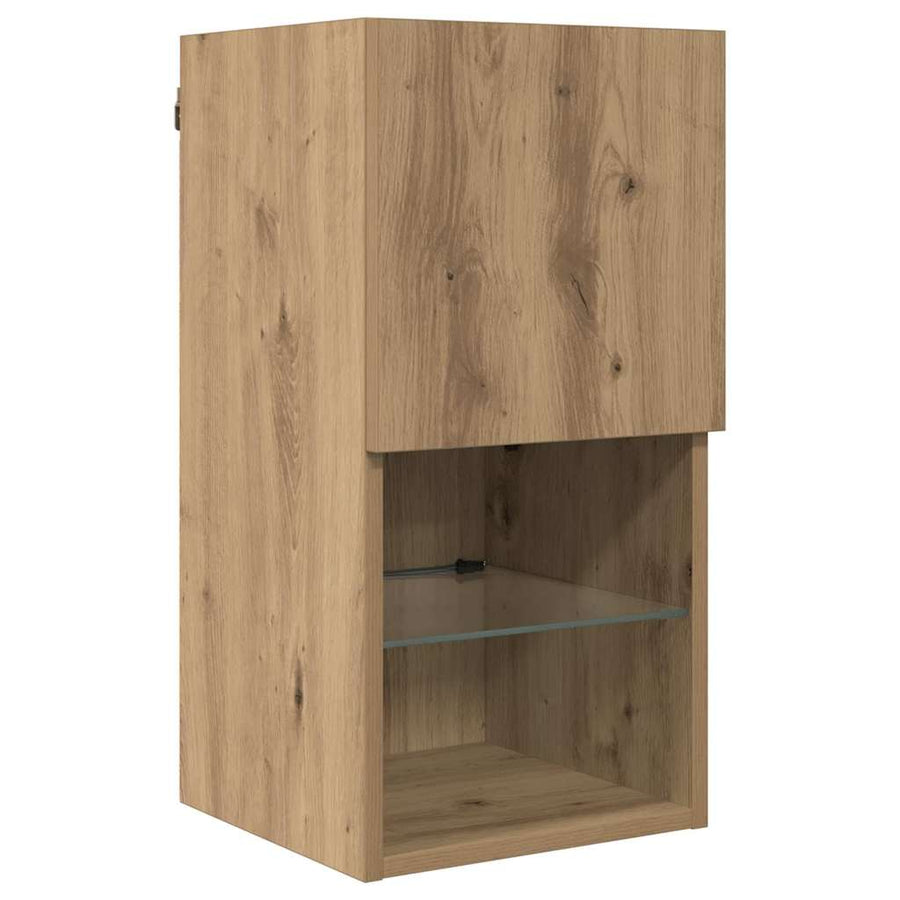TV Wandmeubels 8 pcs Artisan Eiken Bewerkt hout