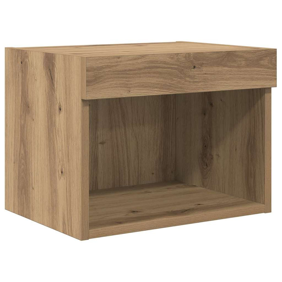 TV Wandmeubels 5 pcs Zwart Eiken 60 x 30 x 30 cm Bewerkt hout